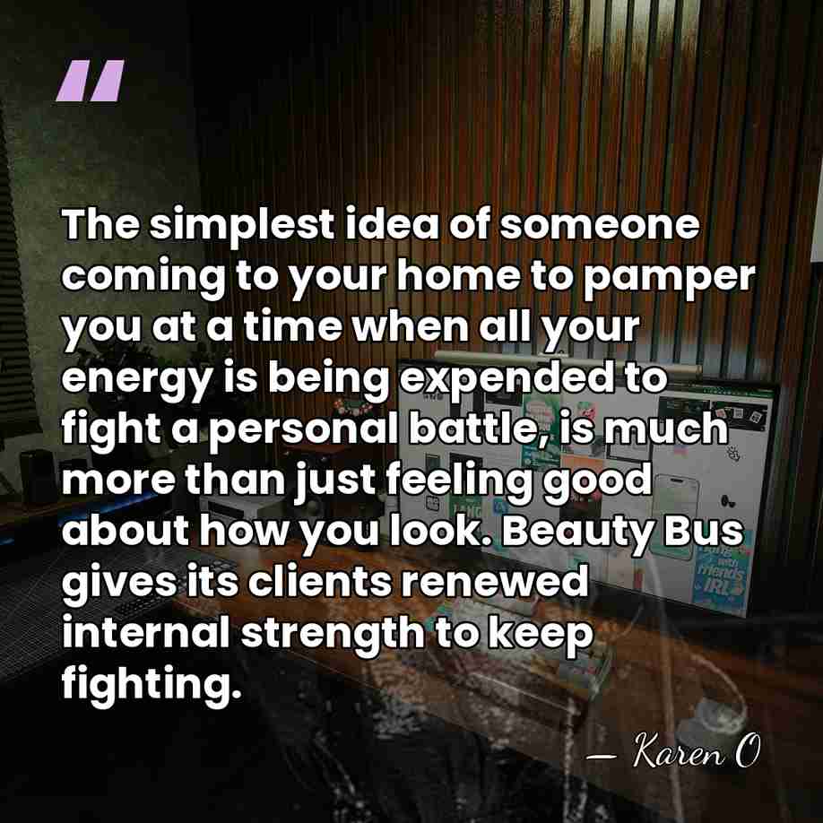 The simplest idea of someone coming to your home to pamper you&hellip; - Karen O