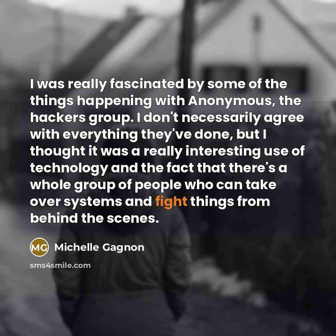 “I was really fascinated by some of the things happening…” quote by Michelle Gagnon