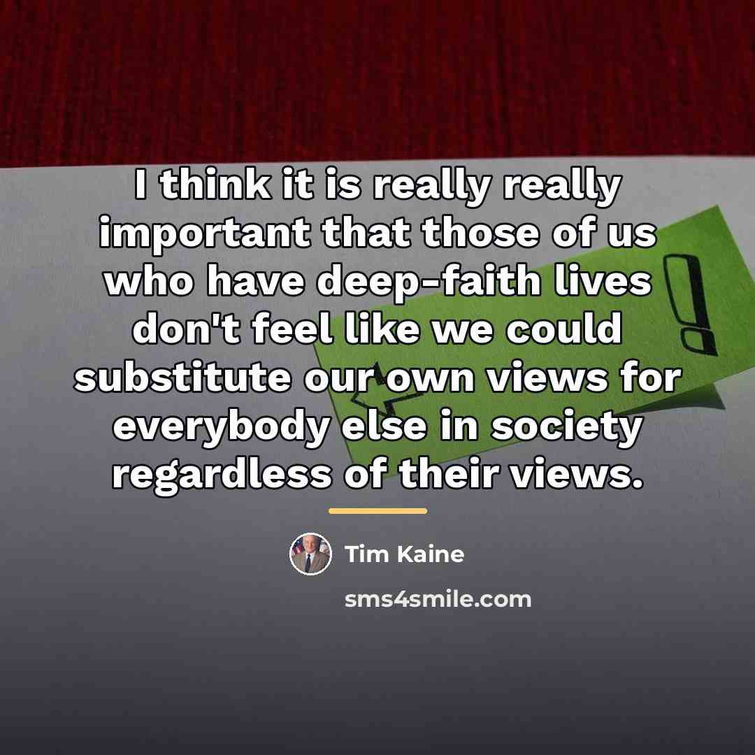 “I think it is really really important that those of…” quote by Tim Kaine