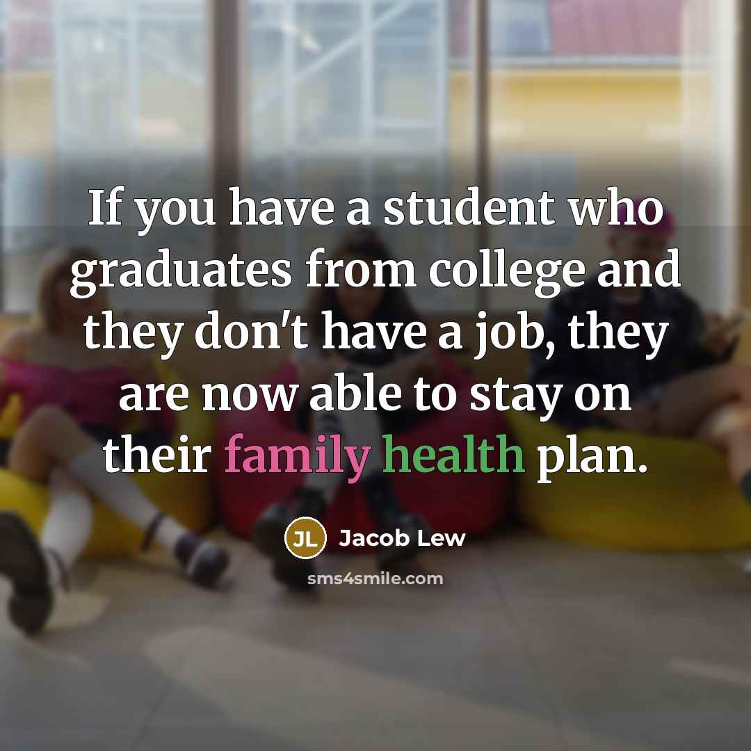 “If you have a student who graduates from college and…” quote by Jacob Lew