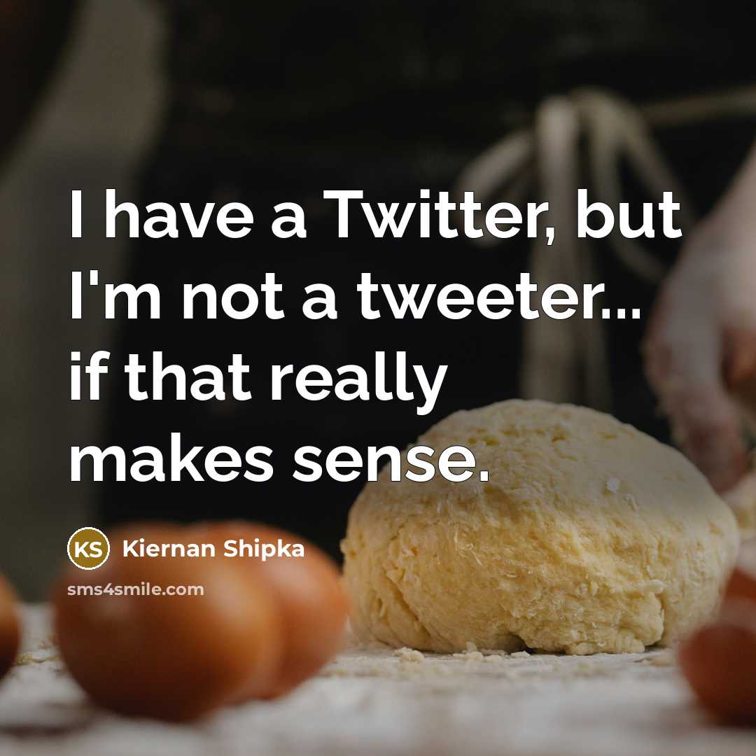 “I have a Twitter, but I'm not a tweeter... if…” quote by Kiernan Shipka