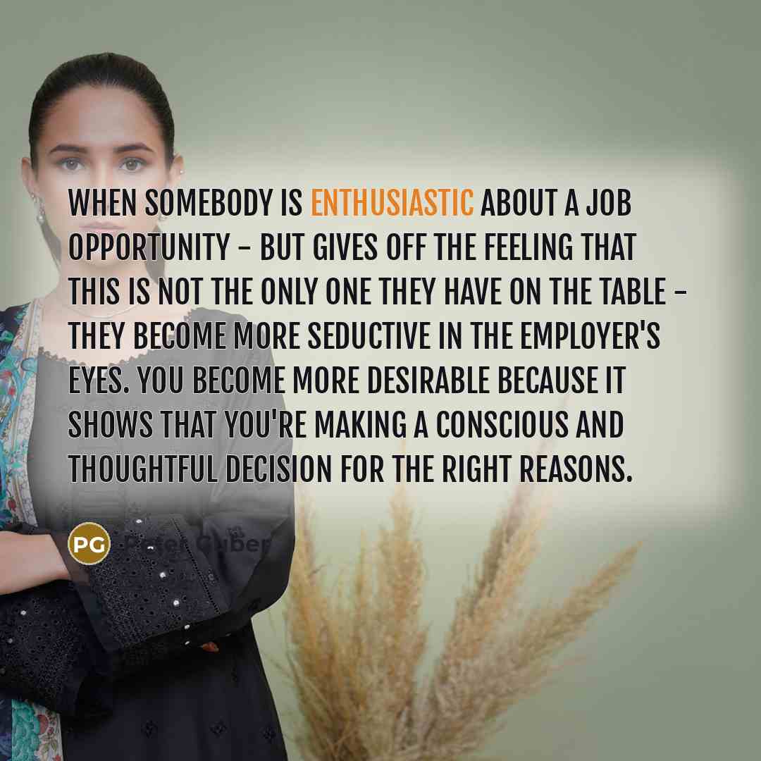 “When somebody is enthusiastic about a job opportunity - but…” quote by Peter Guber