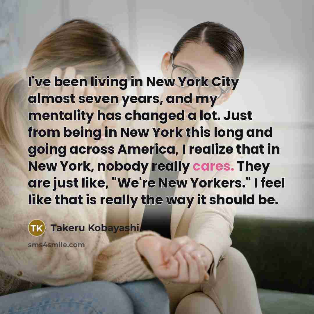 “I've been living in New York City almost seven years,…” quote by Takeru Kobayashi