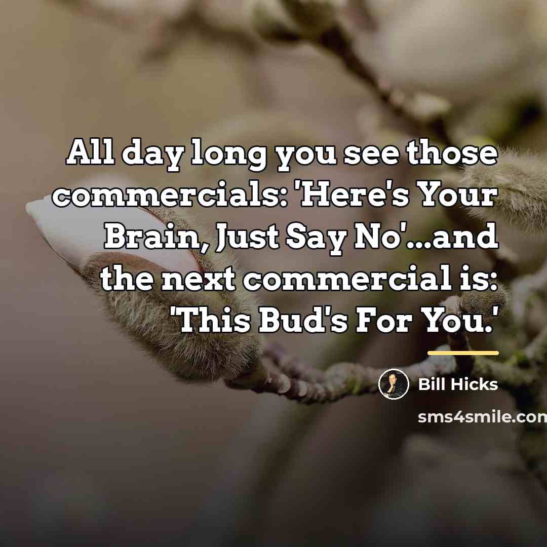 “All day long you see those commercials: 'Here's Your Brain,…” quote by Bill Hicks