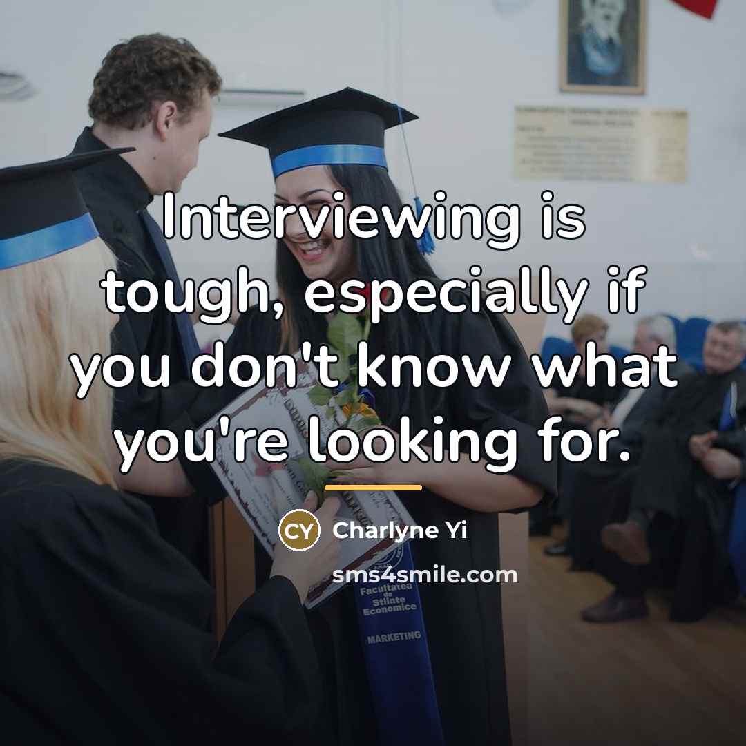 “Interviewing is tough, especially if you don't know what you're…” quote by Charlyne Yi