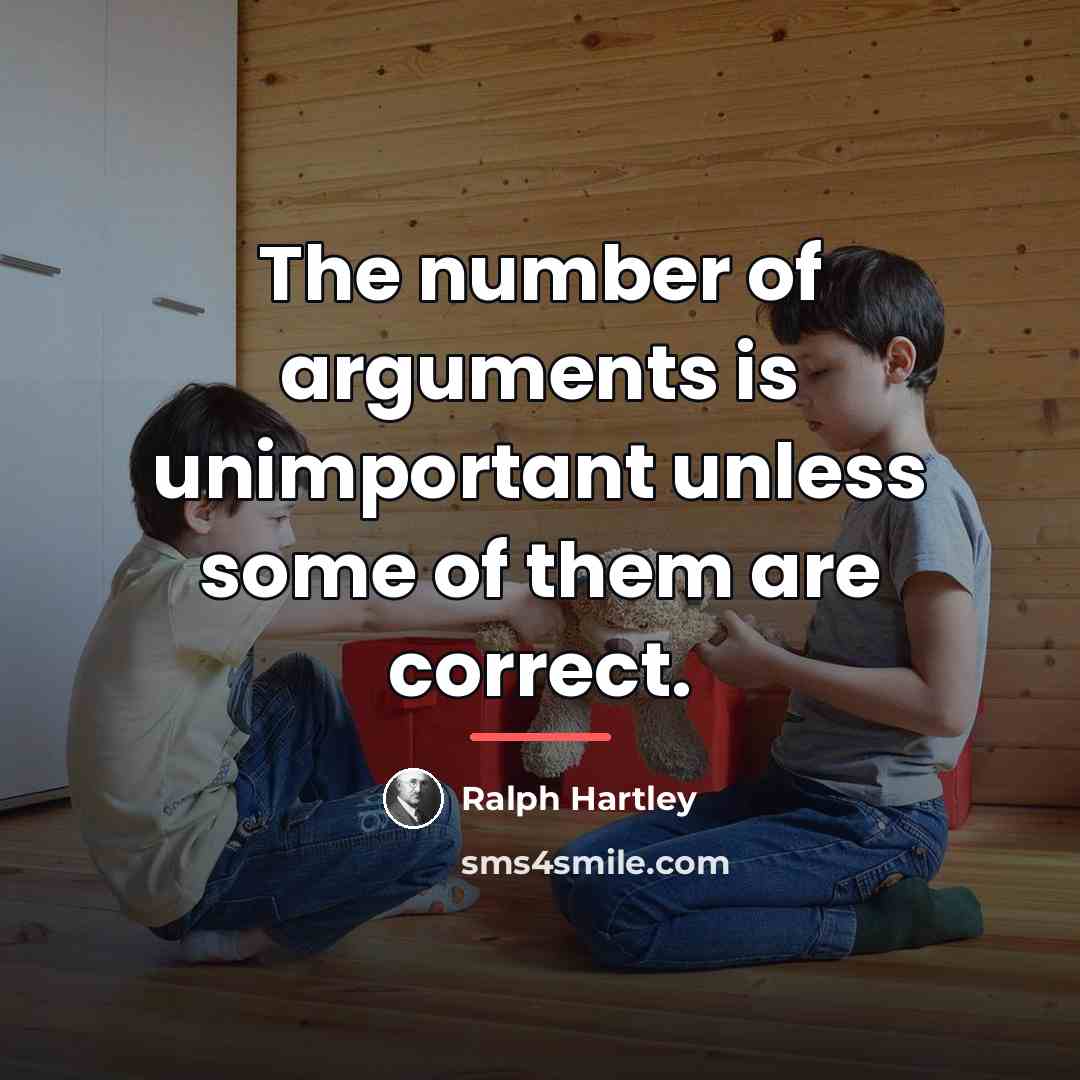 “The number of arguments is unimportant unless some of them…” quote by Ralph Hartley