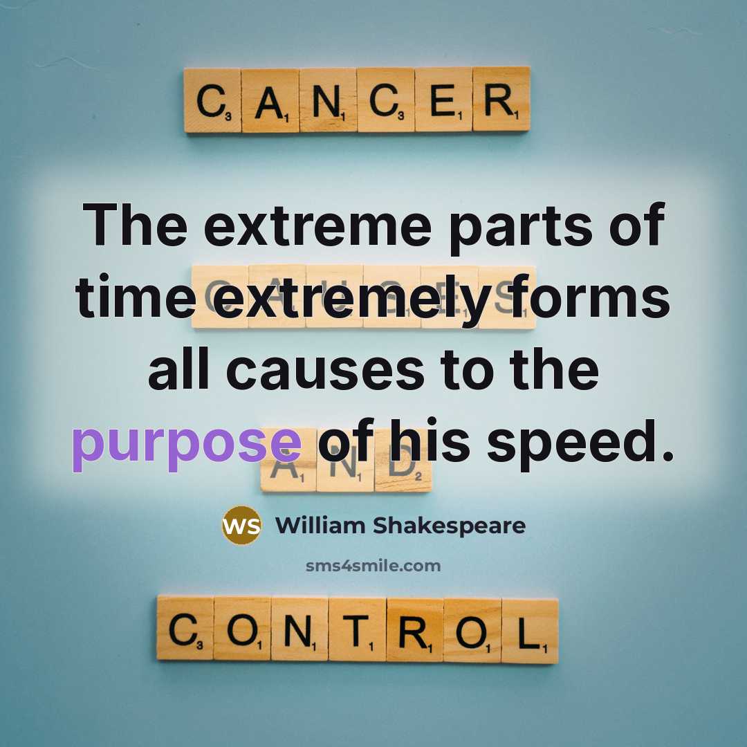 “The extreme parts of time extremely forms all causes to…” quote by William Shakespeare