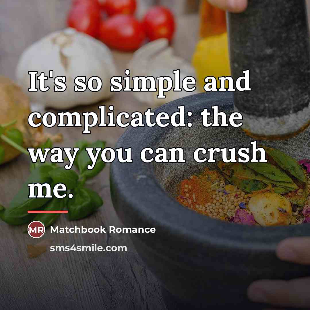 “It's so simple and complicated: the way you can crush…” quote by Matchbook Romance