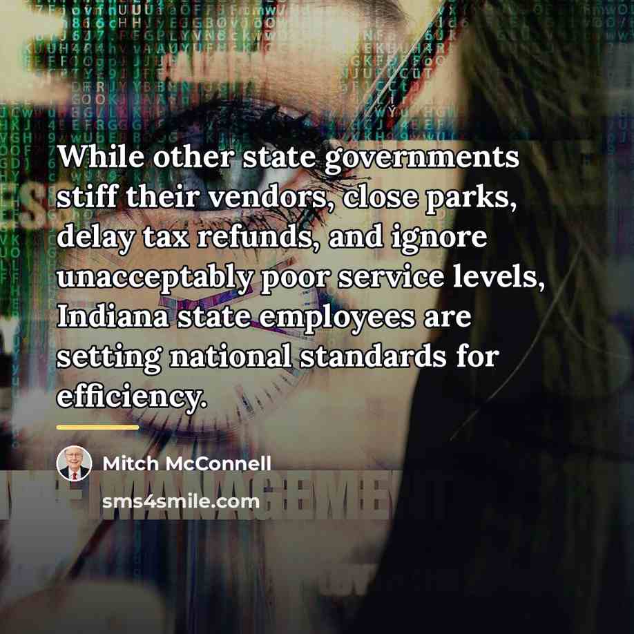“While other state governments stiff their vendors, close parks, delay…” quote by Mitch McConnell