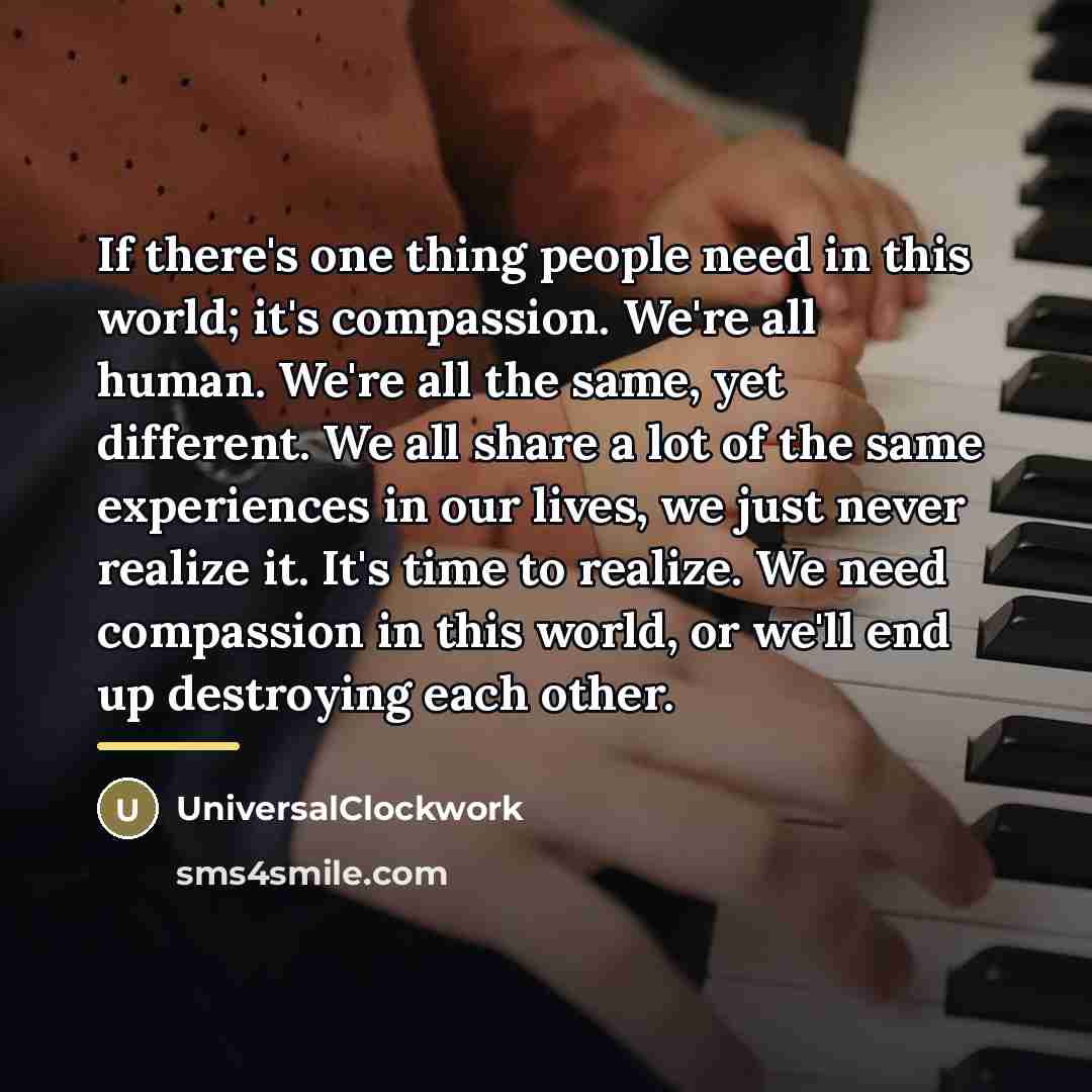 “If there's one thing people need in this world; it's…” quote by Universalclockwork