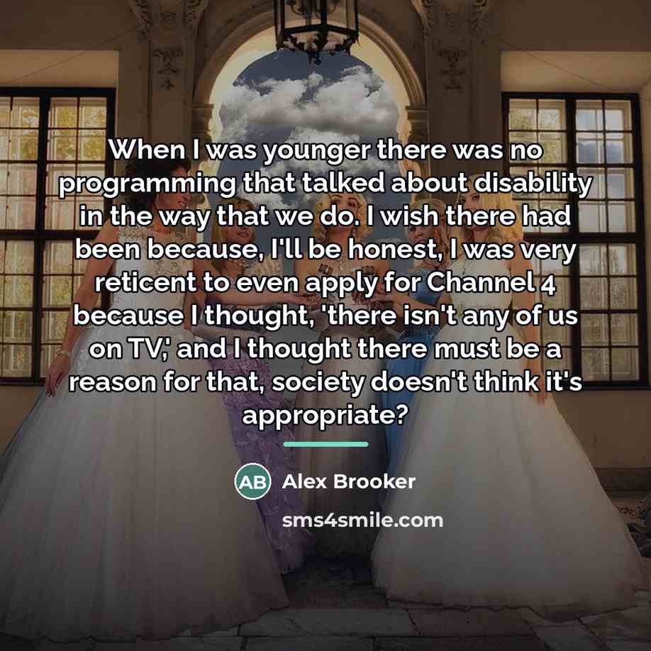 “When I was younger there was no programming that talked…” quote by Alex Brooker