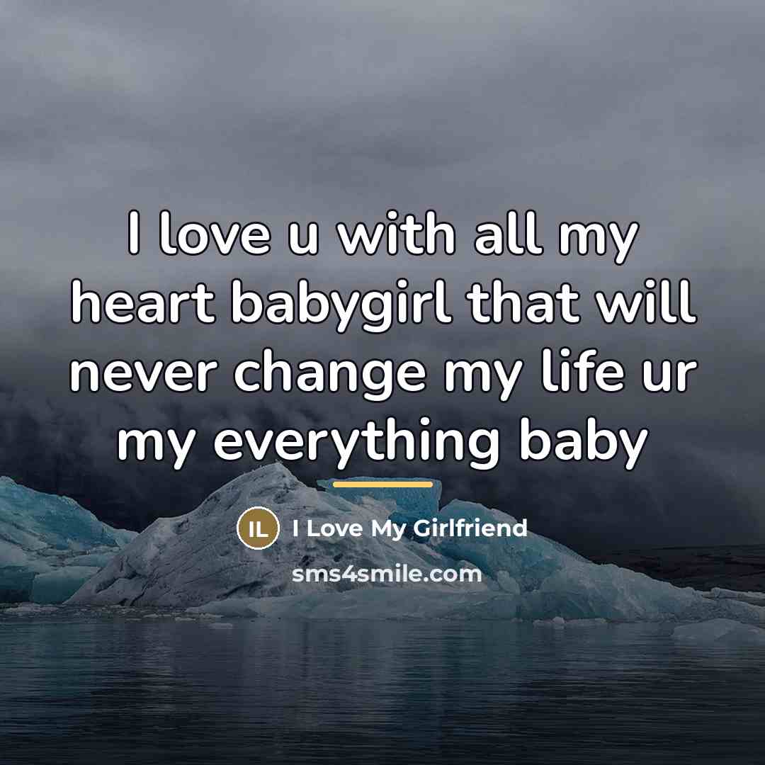 “I love u with all my heart babygirl that will…” quote by I Love My Girlfriend