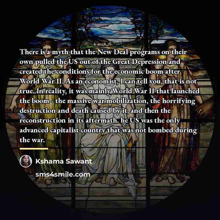 “There is a myth that the New Deal programs on…” quote by Kshama Sawant