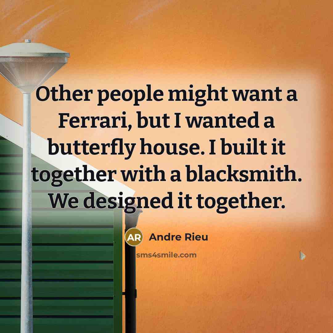 “Other people might want a Ferrari, but I wanted a…” quote by Andre Rieu