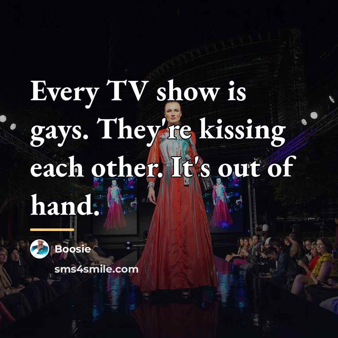 “Every TV show is gays. They're kissing each other. It's…” quote by Boosie