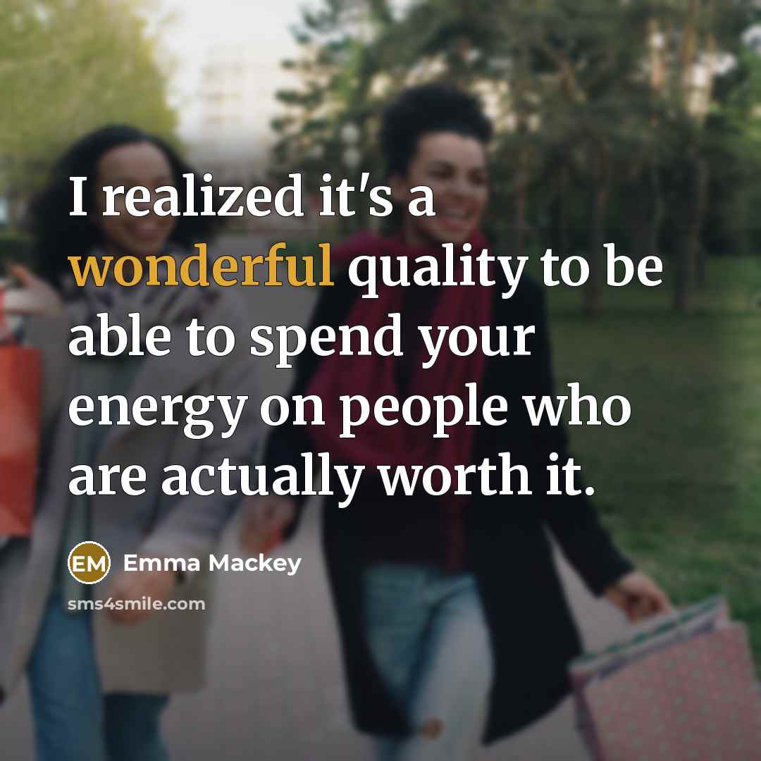 “I realized it's a wonderful quality to be able to…” quote by Emma Mackey