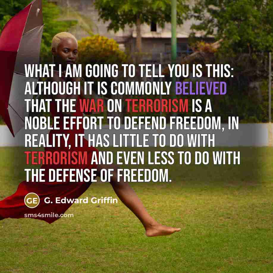 “What I am going to tell you is this: Although…” quote by G. Edward Griffin