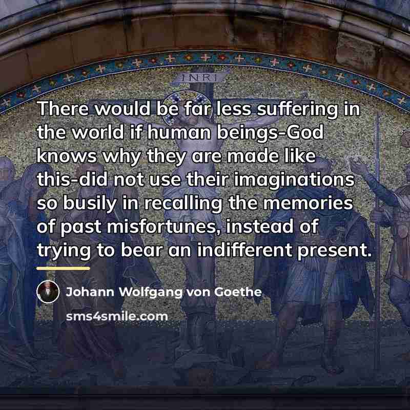 “There would be far less suffering in the world if…” quote by Johann Wolfgang Von Goethe