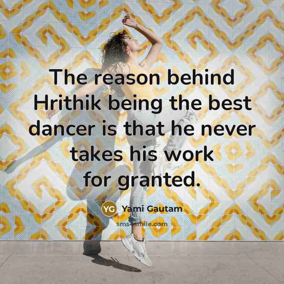 “The reason behind Hrithik being the best dancer is that…” quote by Yami Gautam