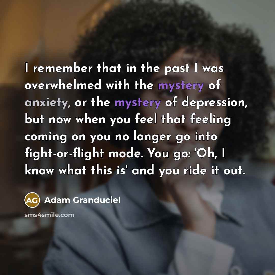 “I remember that in the past I was overwhelmed with…” quote by Adam Granduciel