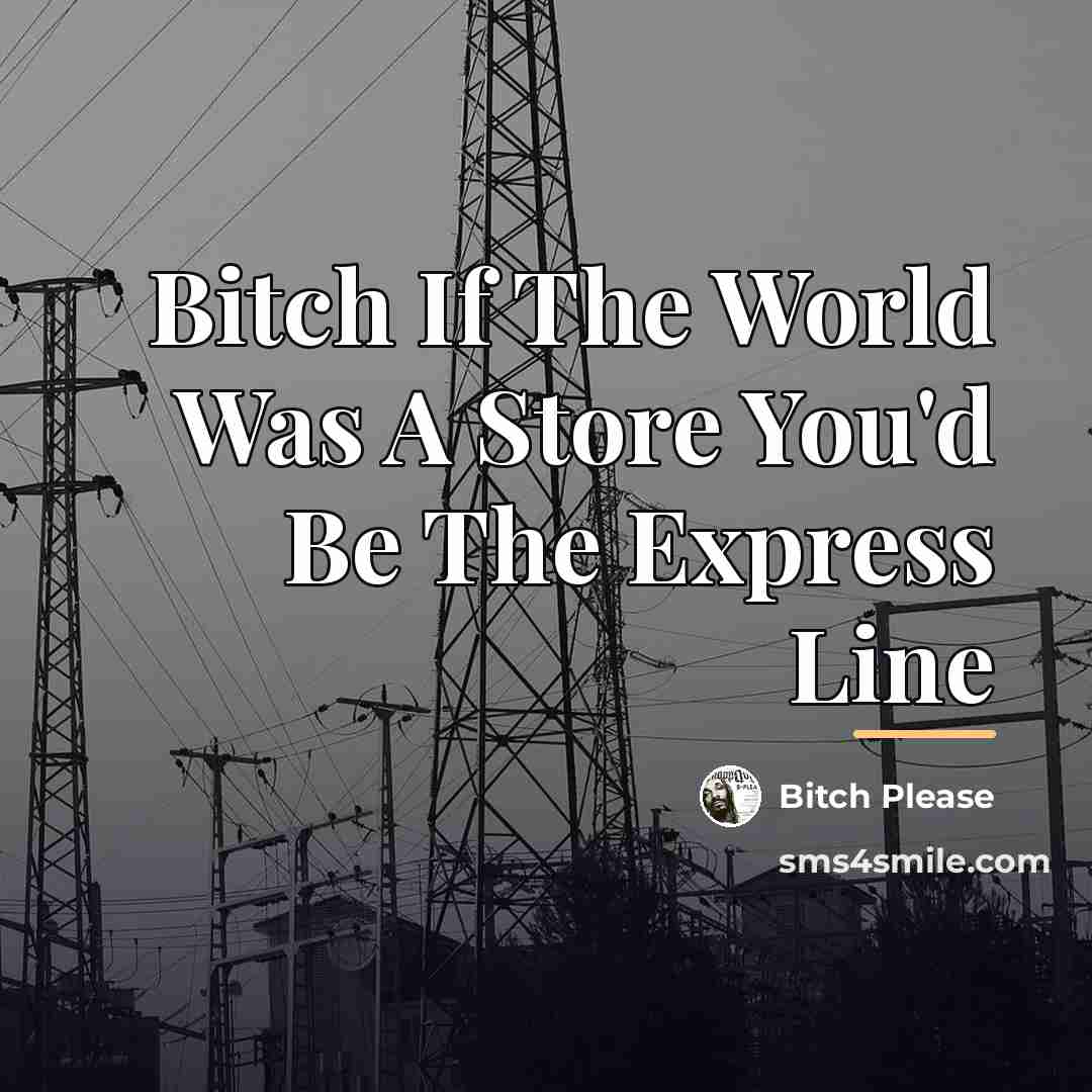 “Bitch If The World Was A Store You'd Be The…” quote by Bitch Please