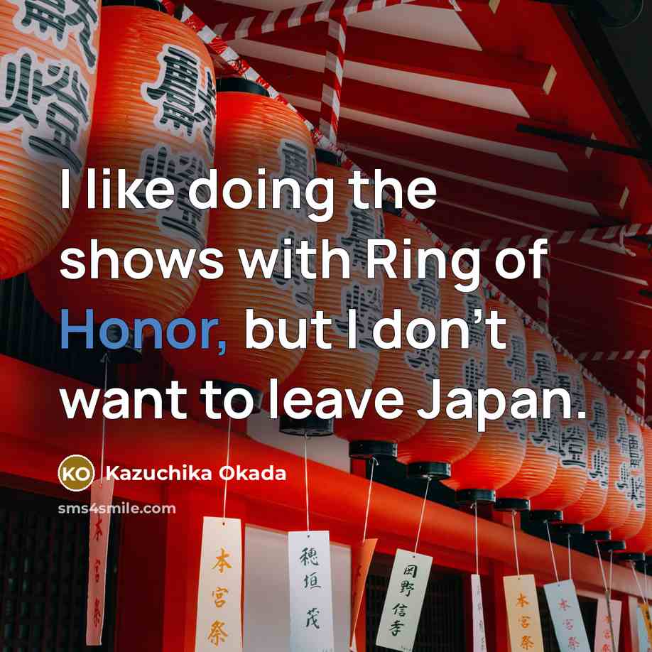 “I like doing the shows with Ring of Honor, but…” quote by Kazuchika Okada