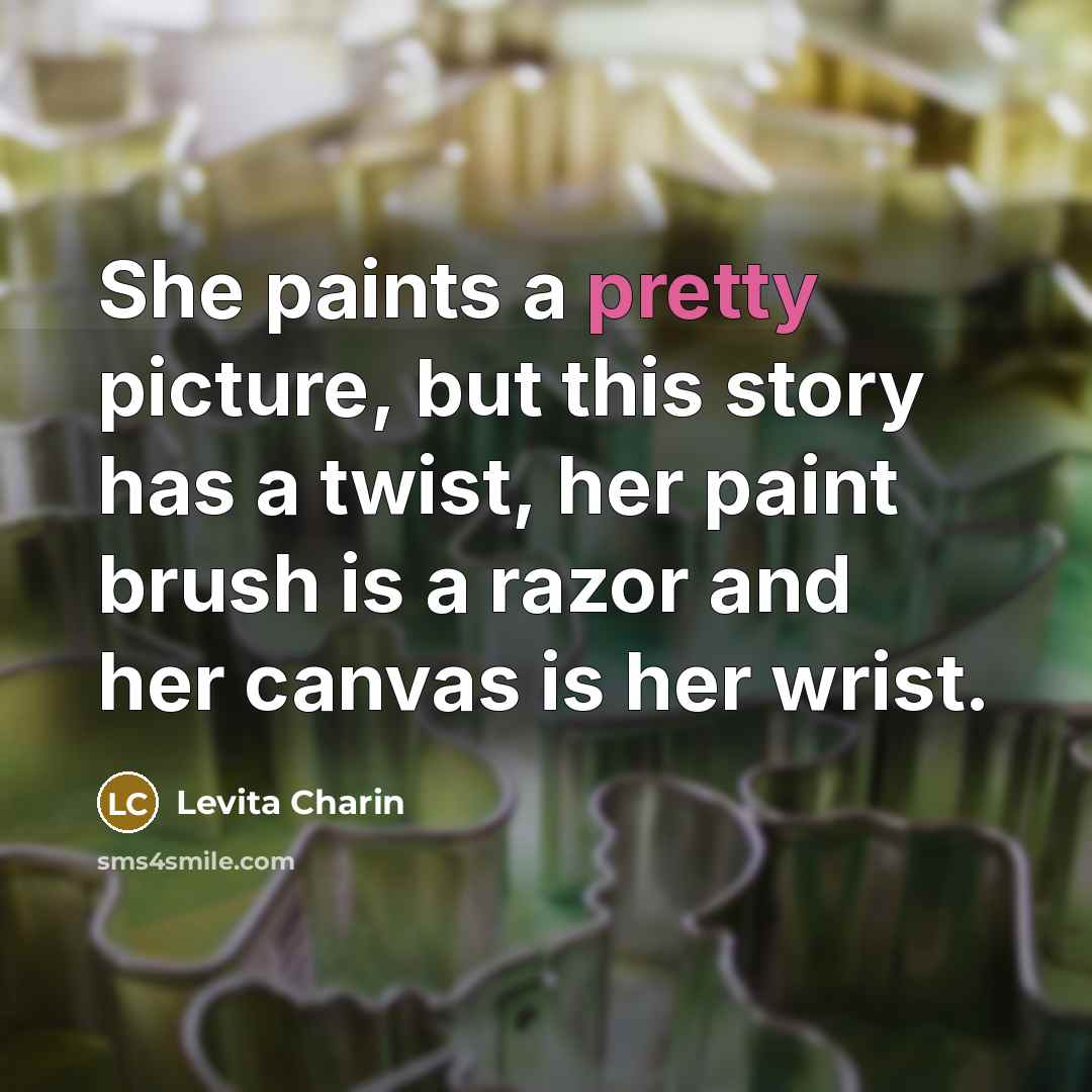 “She paints a pretty picture, but this story has a…” quote by Levita Charin