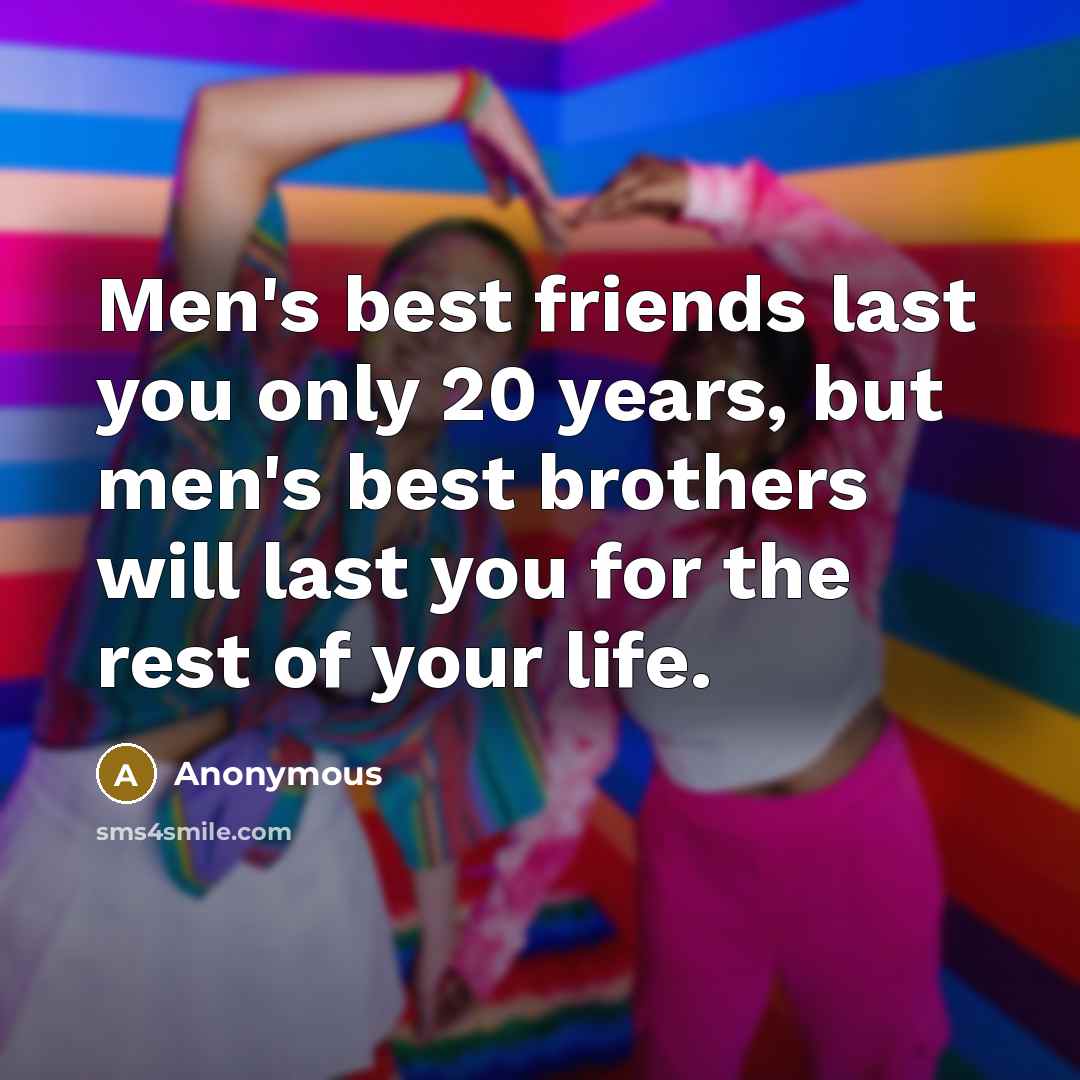 “Men's best friends last you only 20 years, but men's…” quote by Anonymous