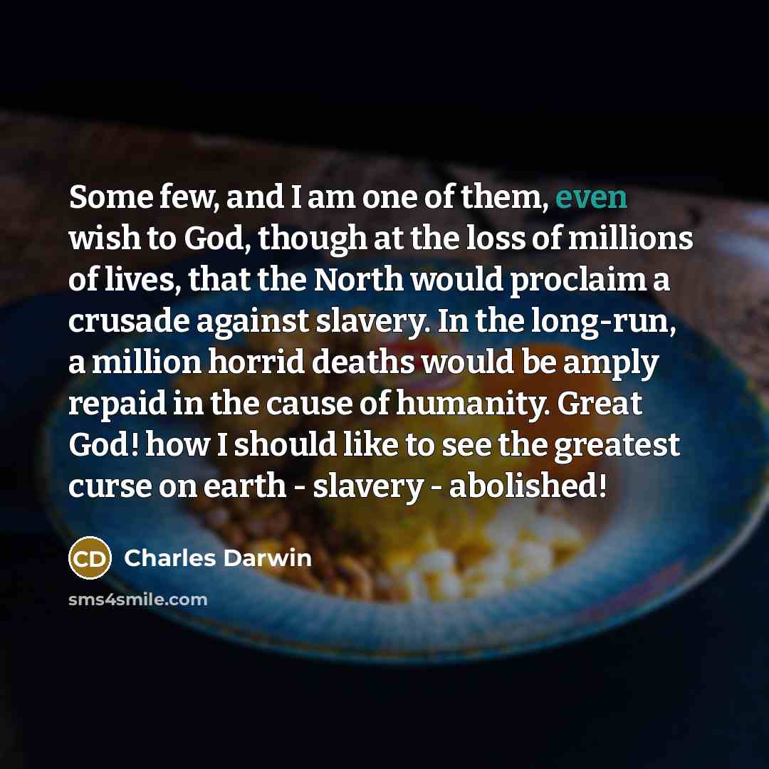 “Some few, and I am one of them, even wish…” quote by Charles Darwin