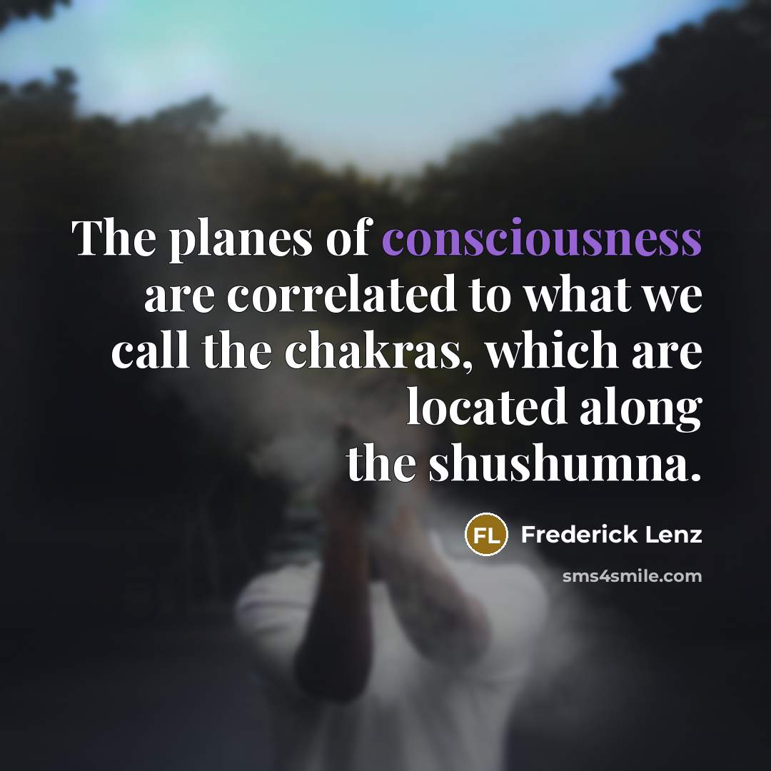 “The planes of consciousness are correlated to what we call…” quote by Frederick Lenz