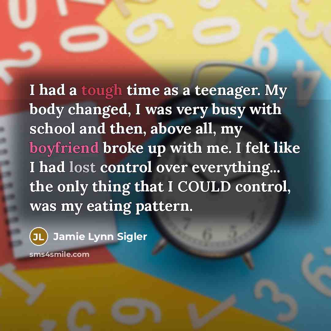 “I had a tough time as a teenager. My body…” quote by Jamie Lynn Sigler