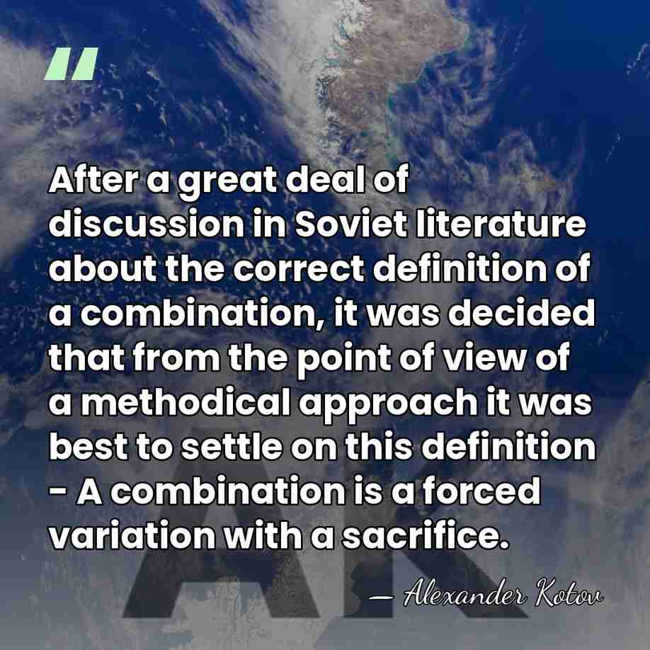 After a great deal of discussion in Soviet literature about the correct&hellip; - Alexander Kotov