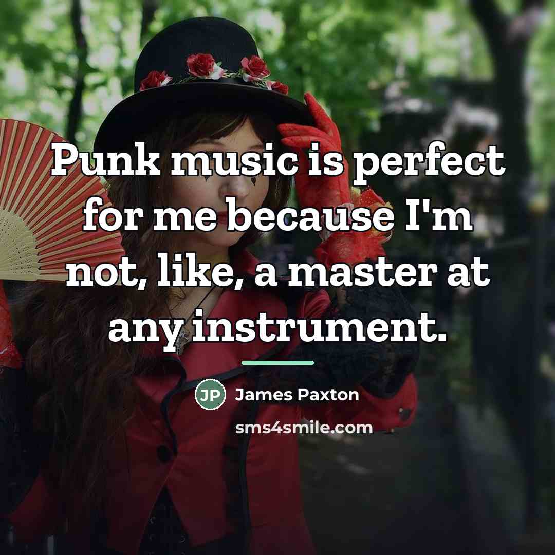 “Punk music is perfect for me because I'm not, like,…” quote by James Paxton