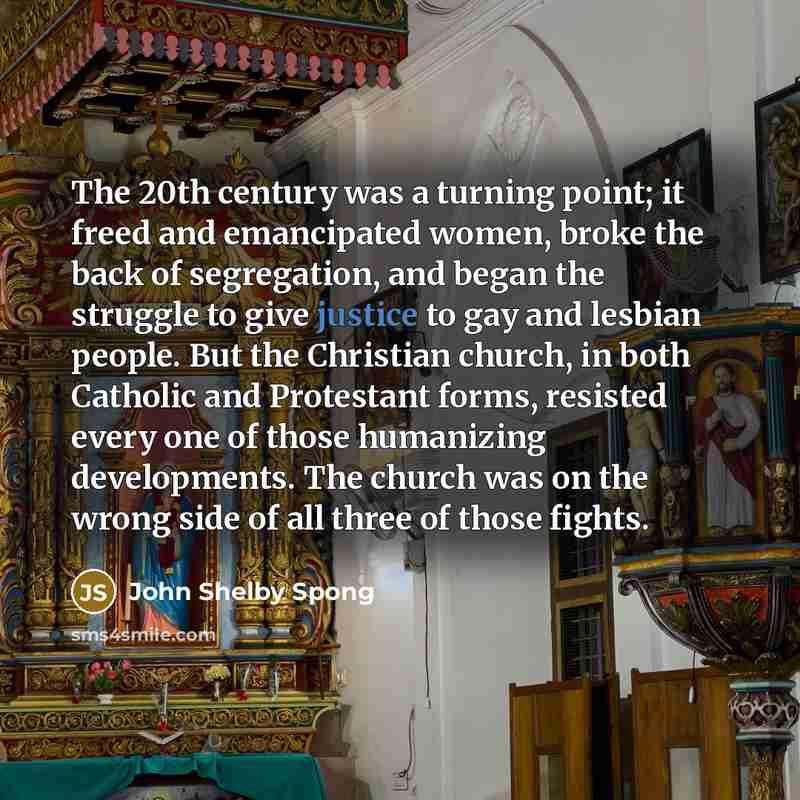 “The 20th century was a turning point; it freed and…” quote by John Shelby Spong