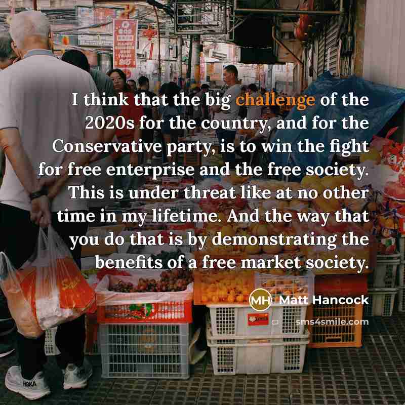 “I think that the big challenge of the 2020s for…” quote by Matt Hancock