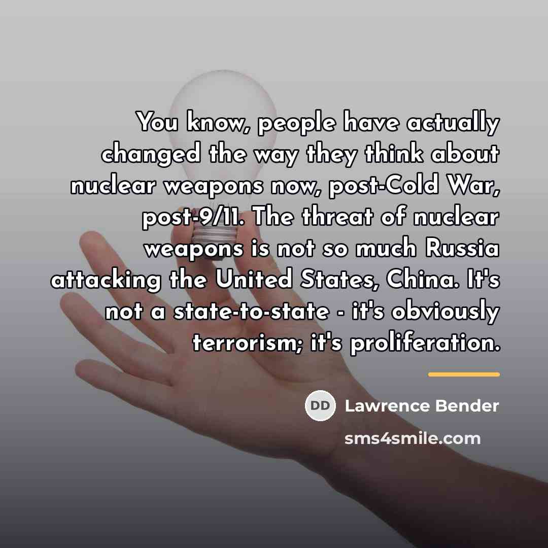 “You know, people have actually changed the way they think…” quote by Lawrence Bender