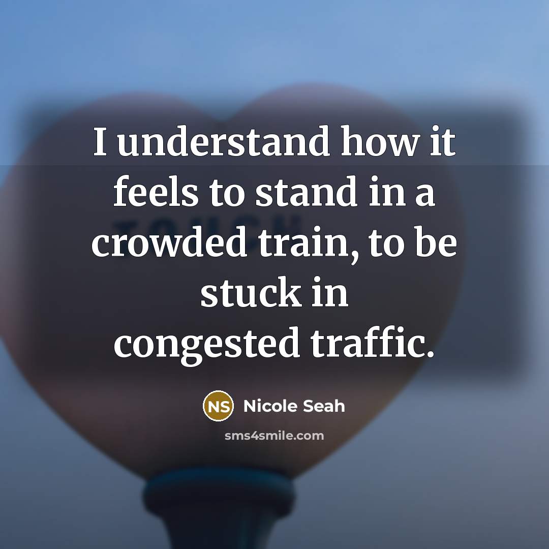 “I understand how it feels to stand in a crowded…” quote by Nicole Seah