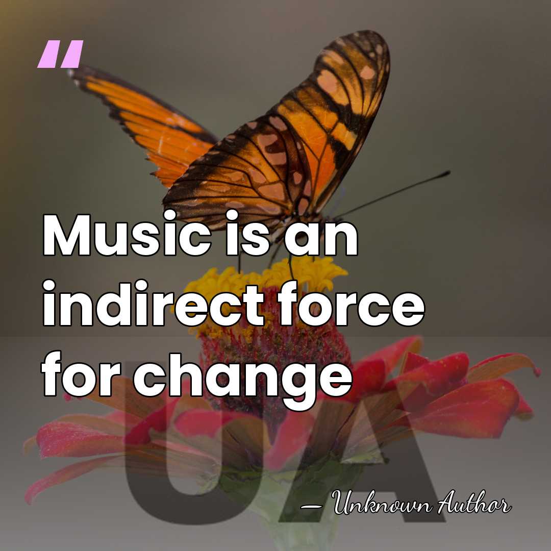 Music is an indirect force for change - Jesse Michaels