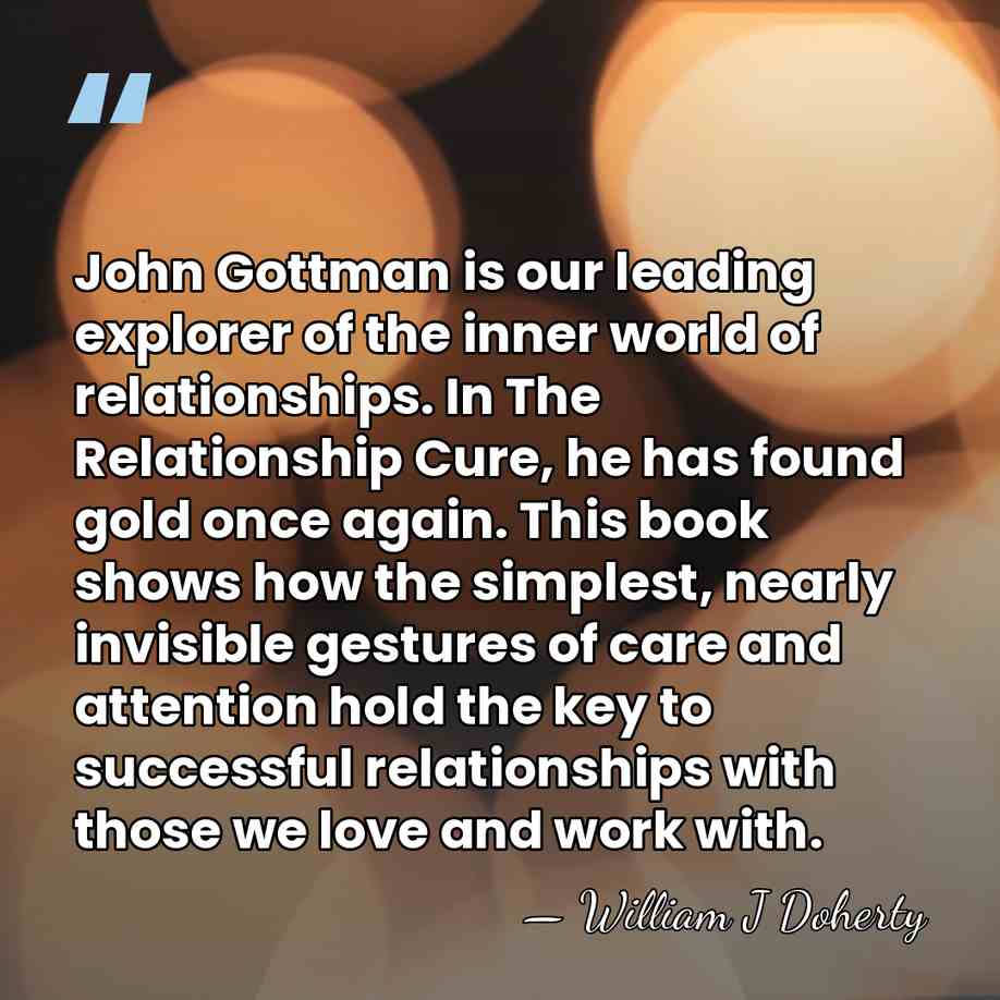John Gottman is our leading explorer of the inner world of relationships.&hellip; - William J Doherty