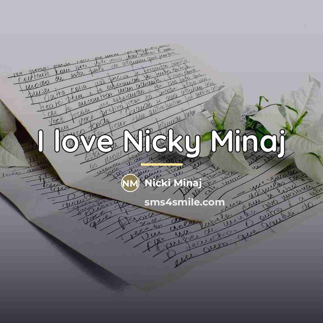 “I love Nicky Minaj…” quote by Nicki Minaj