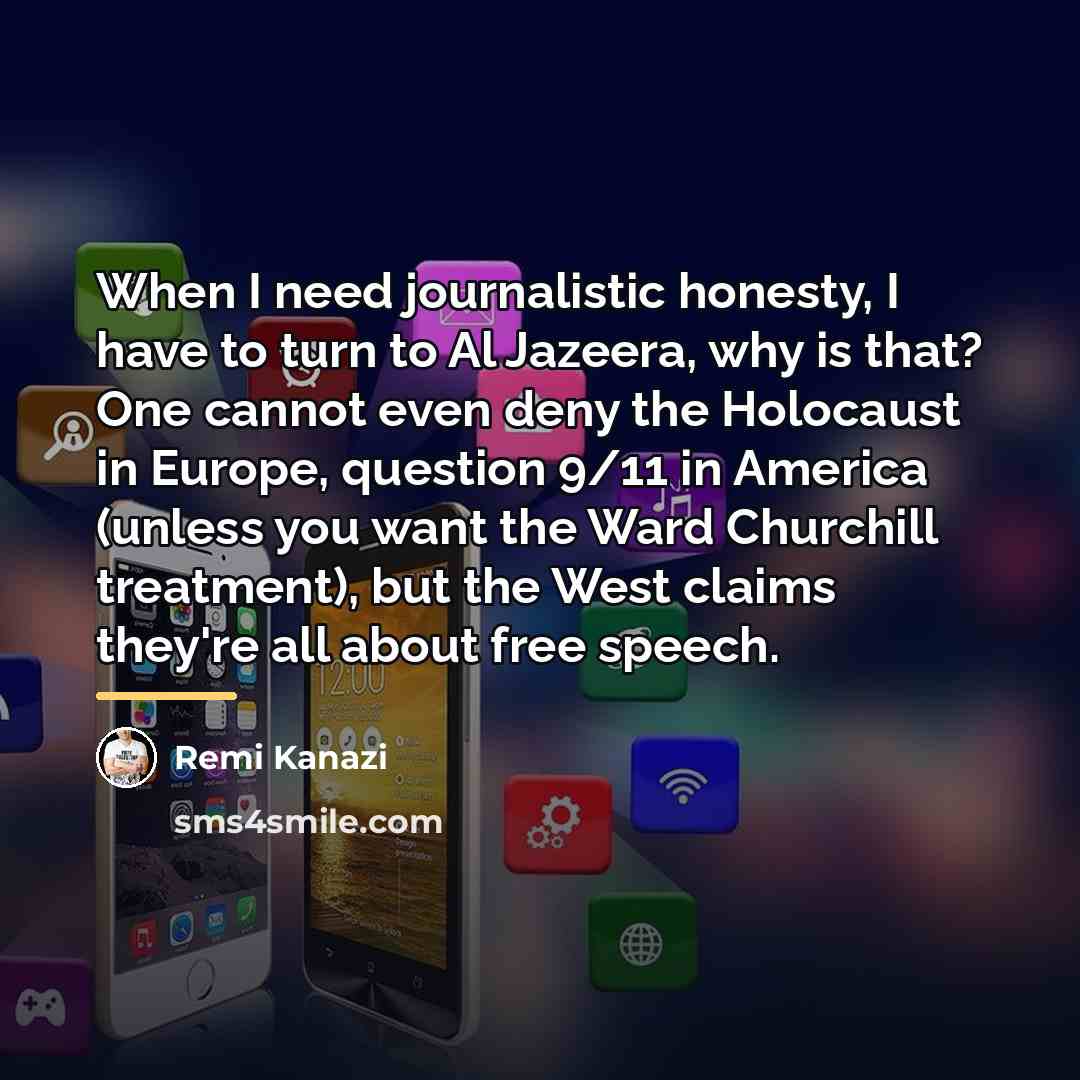 “When I need journalistic honesty, I have to turn to…” quote by Remi Kanazi