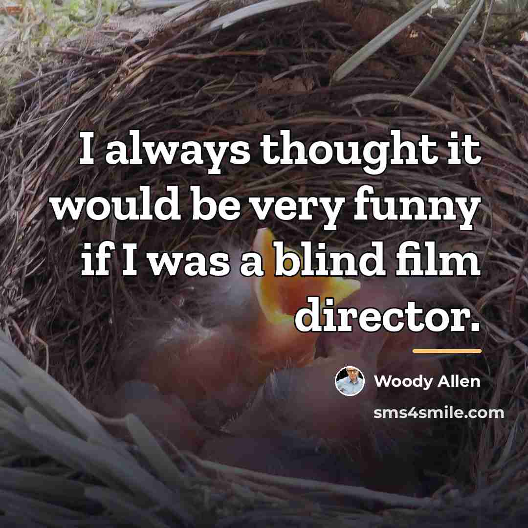 “I always thought it would be very funny if I…” quote by Woody Allen