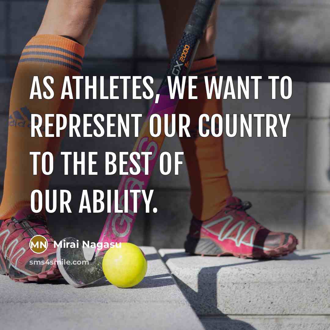 “As athletes, we want to represent our country to the…” quote by Mirai Nagasu
