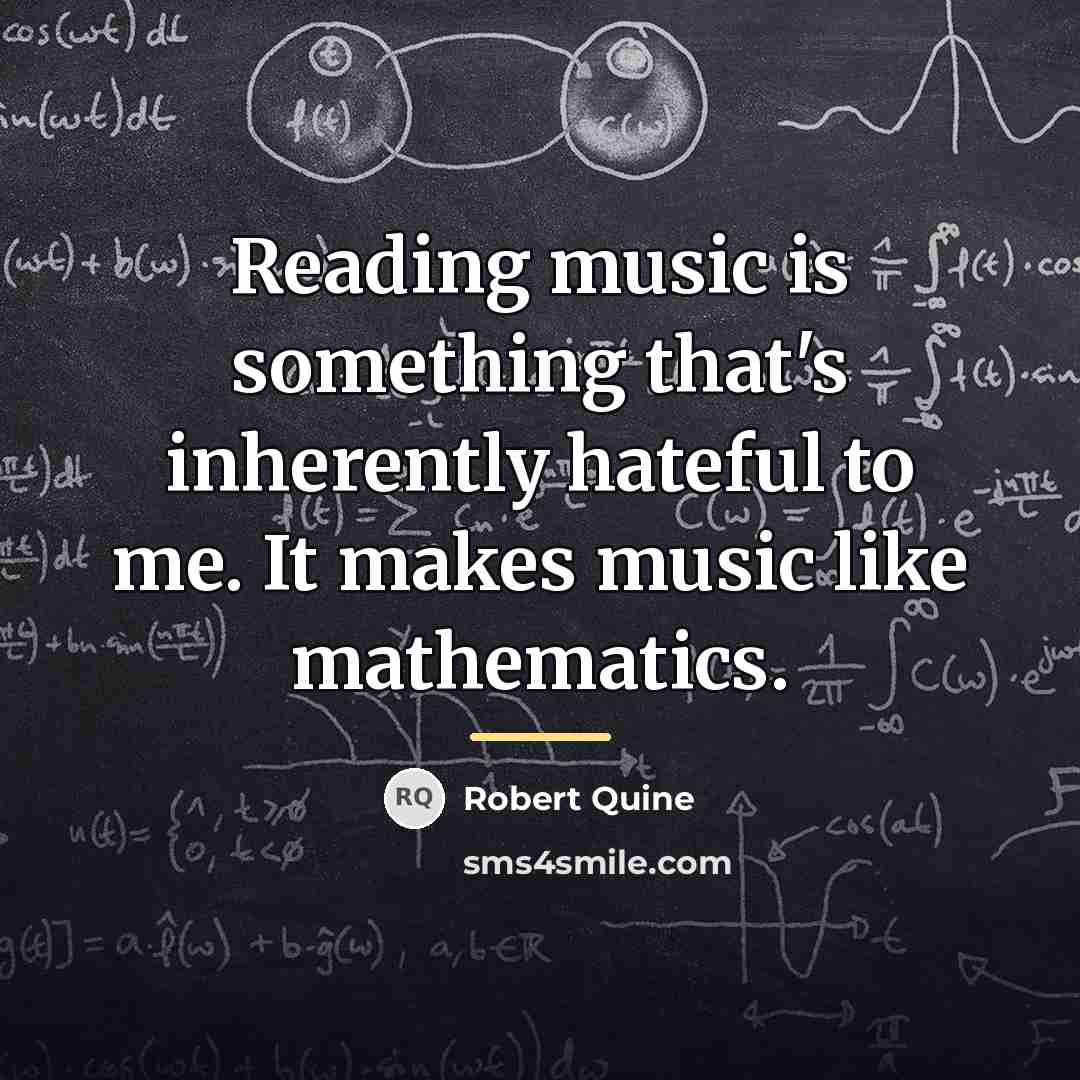 “Reading music is something that's inherently hateful to me. It…” quote by Robert Quine