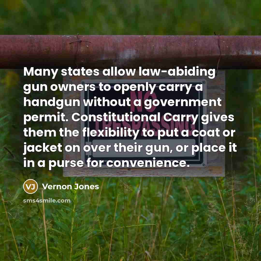 “Many states allow law-abiding gun owners to openly carry a…” quote by Vernon Jones