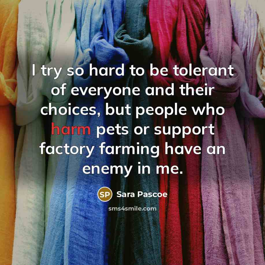 “I try so hard to be tolerant of everyone and…” quote by Sara Pascoe