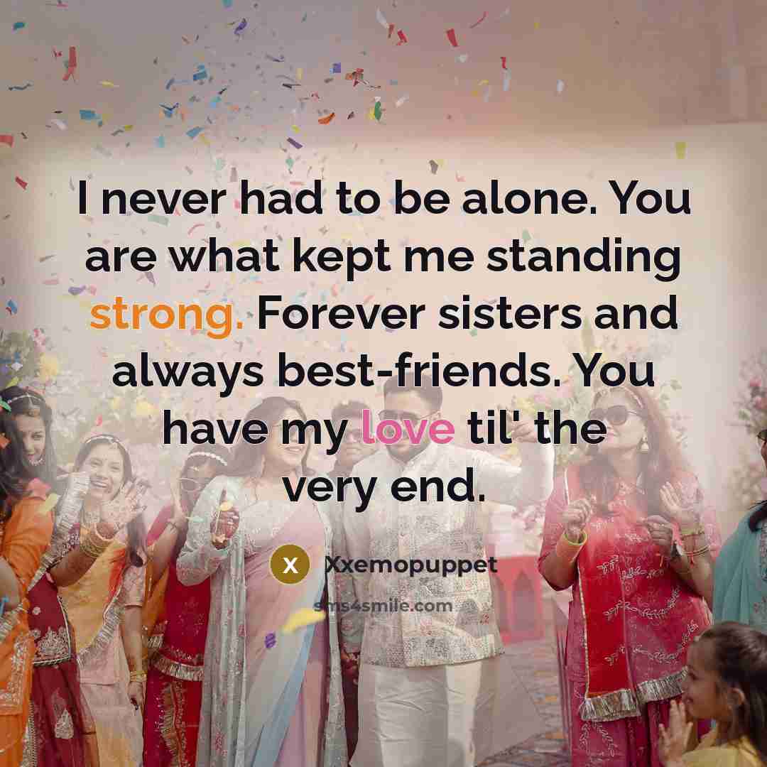 “I never had to be alone. You are what kept…” quote by Xxemopuppet