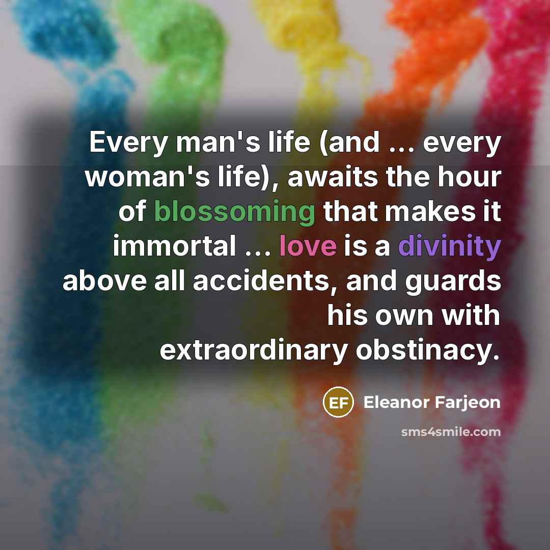 “Every man's life (and ... every woman's life), awaits the…” quote by Eleanor Farjeon