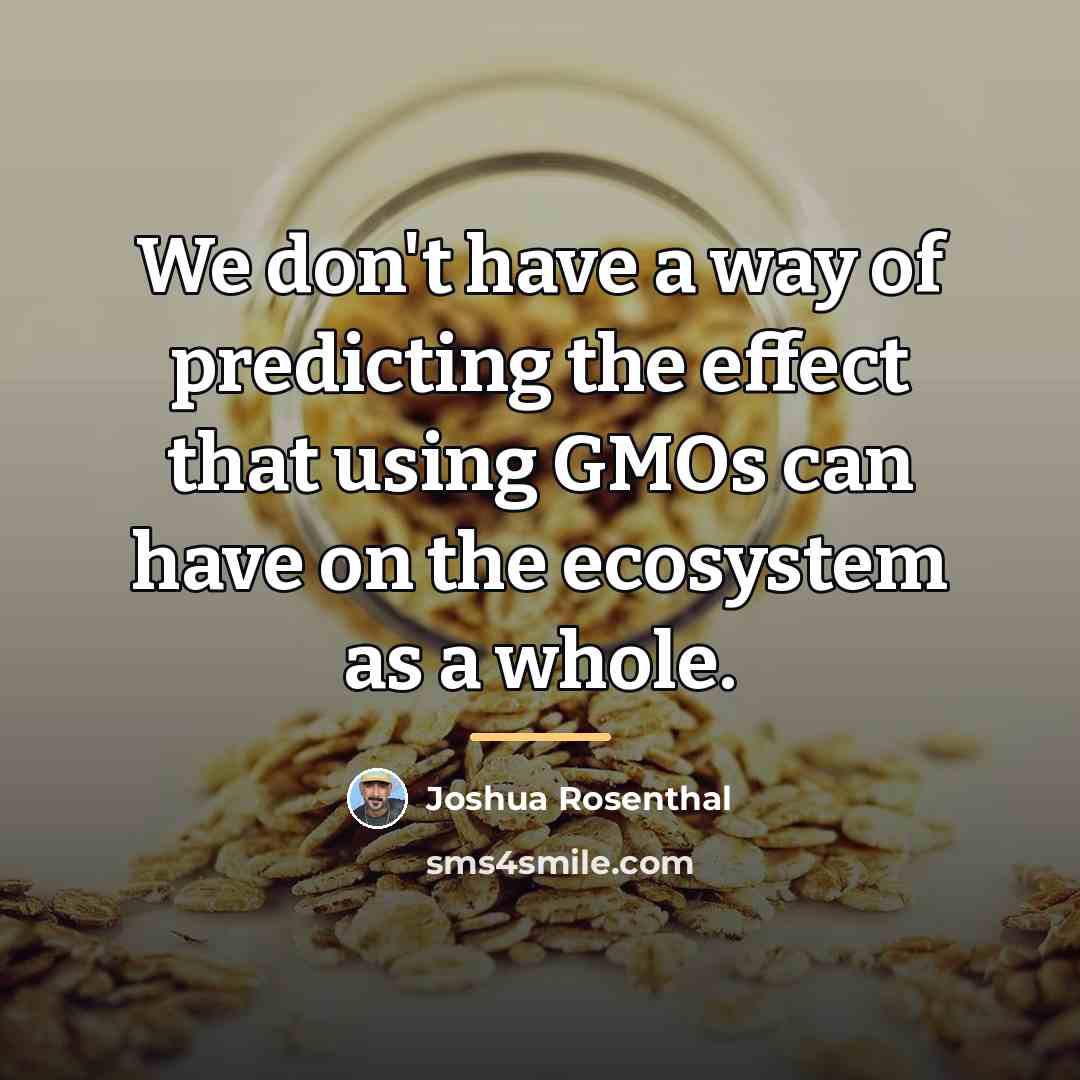 “We don't have a way of predicting the effect that…” quote by Joshua Rosenthal