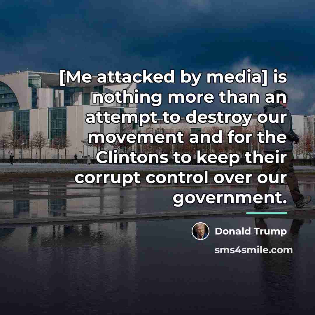 “[Me attacked by media] is nothing more than an attempt…” quote by Donald Trump